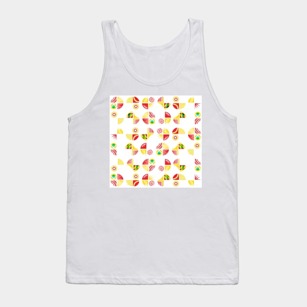 Watercolor geometric pattern Tank Top by ilhnklv